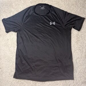 Under Armour Men's Size Medium The Tech Tee Black Color Excellent Condition